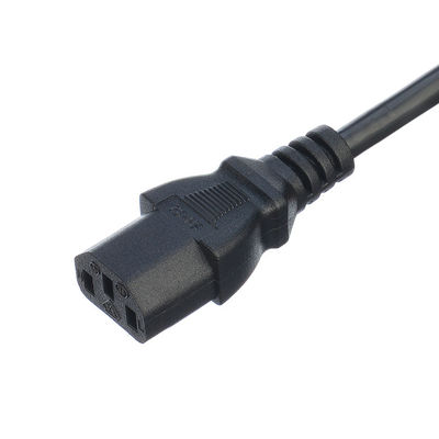 Réseau SDK Royaume-Uni BS Standard C5 C19 Connecteur 3 broches ligne de plomb bande de fil Cordon d'alimentation 3 broches câble ac alimentation Cable IEC noir