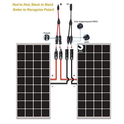 Solar Cable 4 Sq mm DC Black Red PV Cable for Solar Panel to Battery TUV Approved and More than 25 Years Service Life