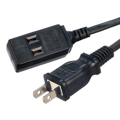 câbles d'extension de câble d'alimentation 2 broches JET prise avec 3 prises pour couverture électrique 125V réseau N/A prise féminine JET 3 prise de chemin