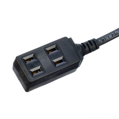 câbles d'extension de câble d'alimentation 2 broches JET prise avec 3 prises pour couverture électrique 125V réseau N/A prise féminine JET 3 prise de chemin