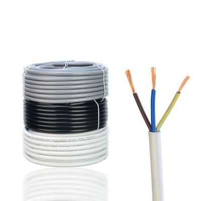 3x0.75 1.0 1.5 mm2 H03vv-f/h05vv-f/h07vv-f SNI/VDE/KC Certifié câble d'alimentation en cuivre en PVC à trois phases à plusieurs cœurs pour le câblage domestique