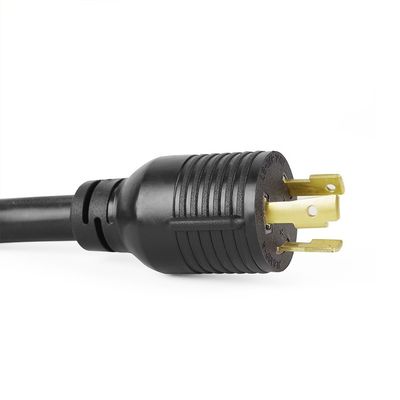30Amp 7500 Watts 25FT L6-30P to L6-30R Heavy Duty Generator Power Cord SJTW 10AWG 3 Prong Conductor Bared Stranded Cooper