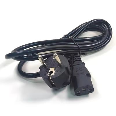 VDE certifié UE Standard de prise Cee7/7 Euro Cordon d'alimentation 1,5 mm avec C13 Convient pour un ordinateur durable
