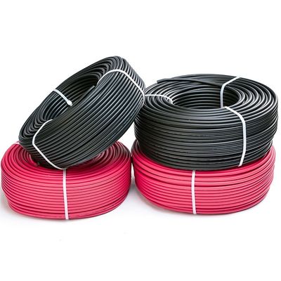 1x4mm2 XLPE câble solaire sans halogène pour panneaux photovoltaïques approuvé TUV classe 5