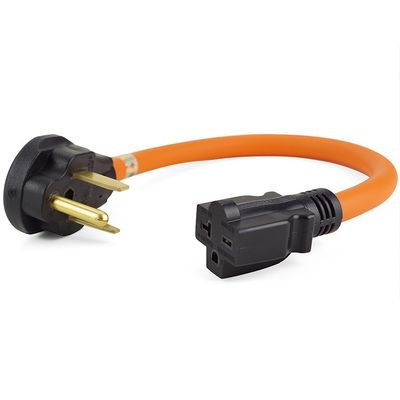 1.5FT Nema 6-50P à 6-15R/6-20R câble d'adaptateur d'alimentation de soudeur pour une sortie 50 ampères à 6-20R 20A et US Standard Plug