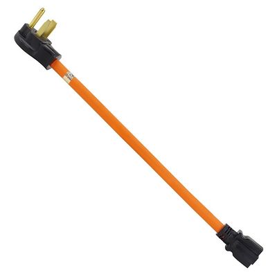 1.5FT Nema 6-50P à 6-15R/6-20R câble d'adaptateur d'alimentation de soudeur pour une sortie 50 ampères à 6-20R 20A et US Standard Plug