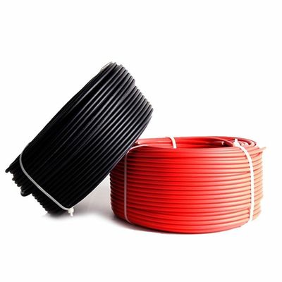 Cable solaire PV-1 à conducteur de cuivre en étain de 6 mm2 avec test de teneur en halogènes EN60754-1/EN60754-2 et approbation TUV
