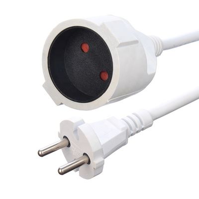 Blanc 2 broches Appareils électroménagers Cordon d'alimentation Direct 1,5 M Longueur ou personnalisé VDE 10A