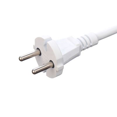 Blanc 2 broches Appareils électroménagers Cordon d'alimentation Direct 1,5 M Longueur ou personnalisé VDE 10A