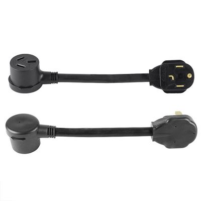 Résistant NEMA 10-50P à 14-30R 3 Prong à 4 Prong 50Amp à 30Amp 120V / 240V soudeur sécheur RV câble d'alimentation d'extension pour RV Camper Générateur