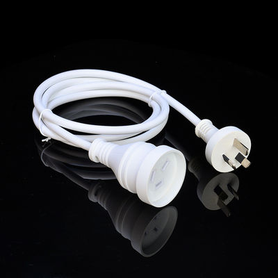 Corde d'alimentation pour ordinateur portable à prise électrique standard australienne SAA IEC Extrémité féminine Type 10-15A Courant nominal pour appareils électroménagers