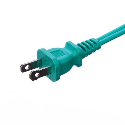 3 câbles d'extension de sortie avec matériau de veste en PVC vert SPT-2 14/2 AWG 6FT/12FT 2 bande d'alimentation à pointe et couvercle du capuchon de sécurité