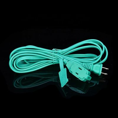 3 câbles d'extension de sortie avec matériau de veste en PVC vert SPT-2 14/2 AWG 6FT/12FT 2 bande d'alimentation à pointe et couvercle du capuchon de sécurité