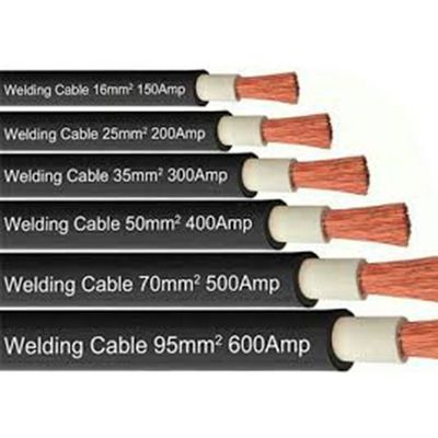 Cable de soudage en caoutchouc flexible personnalisable avec 2 3 4 5 fil de noyau en rouge et noir câble d'alimentation en PVC veste