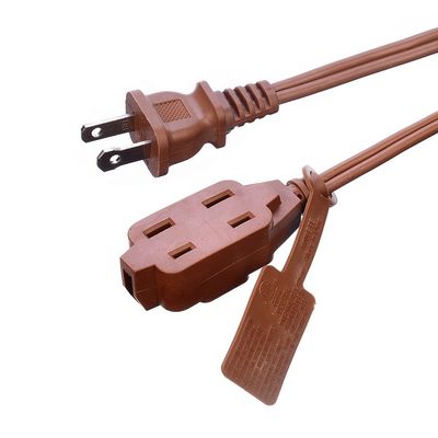 ETL 3 sortie brune sorties multiples SPT-2 14 calibre 6FT 12FT 2 bande d'alimentation du cordon d'extension à broche avec couverture de capuchon de sécurité