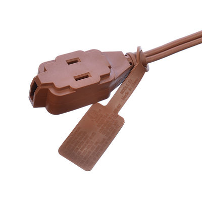 ETL 3 sortie brune sorties multiples SPT-2 14 calibre 6FT 12FT 2 bande d'alimentation du cordon d'extension à broche avec couverture de capuchon de sécurité