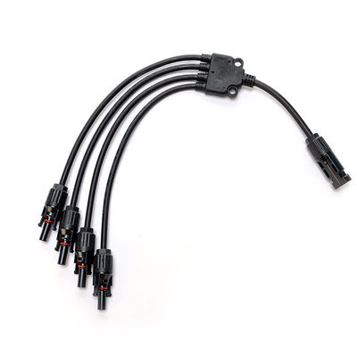 XLPO Isolation 10awg 6mm 1 à 4 Y Type H1z2z2-k Cable d'extension de panneau solaire 12awg pour des solutions solaires durables