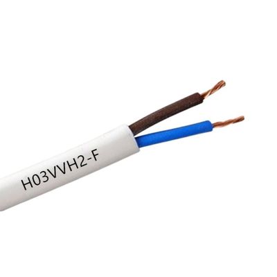 Instruments électriques de petite taille à l'intérieur Fil isolant en PVC en cuivre avec 300/300v H03vvh2 et conducteur Cooper