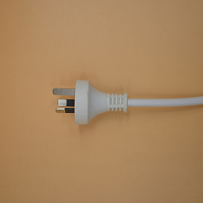 AC Power Cord Standard Australian AU 3-Pin Plug Custom Length White Power Extension Lead Cord Rated Current 5A