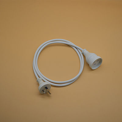 AC Power Cord Standard Australian AU 3-Pin Plug Custom Length White Power Extension Lead Cord Rated Current 5A