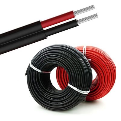 LOW VOLTAGE 6mm Solar Cable for PV System 1000V Double Insulated XLPO Jacket UV Resistant Red/Black 4mm/6mm2
