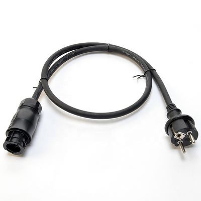 Certifié DIN VDE 0620/EN 50075 1990 câble en caoutchouc isolé Euro 16A 3 broche H07rn f pour PV1 solaire