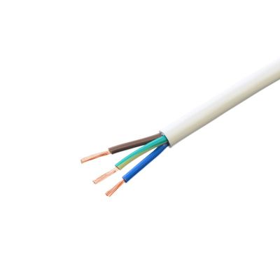 Norme CEI 60227 H05vv f 3x0. 75mm2 PVC enveloppé fil électrique flexible câble de cuivre multi-noyau par mètre câble d'alimentation
