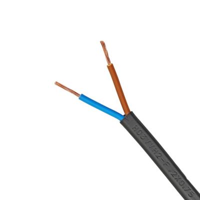 Cable flexible pour petits appareils électriques intérieurs câbles d'alimentation 2 cœurs Vde H03vvh2 f contrôle d'isolation en cuivre PVC