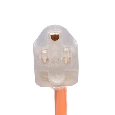 15 FT 12/3 Gauge LED Lighted End SJTW 15 Amp/125V/1875W Orange Jacket extérieur Cordon électrique lourd pour intérieur / extérieur
