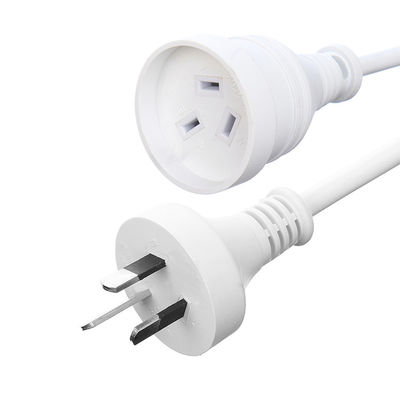 SAA 3 Pin Unrewireable Plug Outdoor Holiday Extension Cord with H05VV-F 3x0.75MM² Cable and IEC 60227 Male End Type