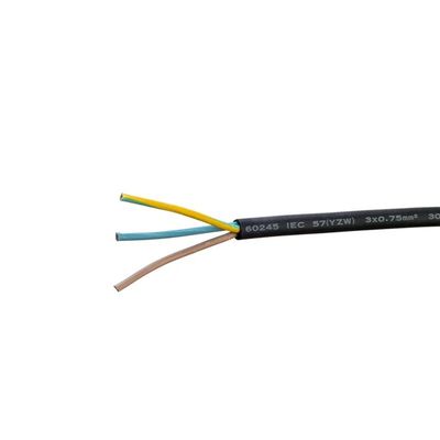 Vde H05rn f Rubber Cable 3g 1.0 Mm2 Multiple Strands of Soft Bare Copper Conductor for Electrical Applications