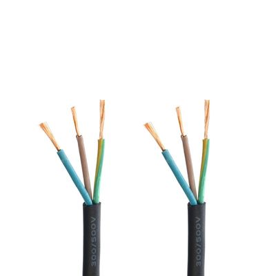 Vde H05rn f Rubber Cable 3g 1.0 Mm2 Multiple Strands of Soft Bare Copper Conductor for Electrical Applications