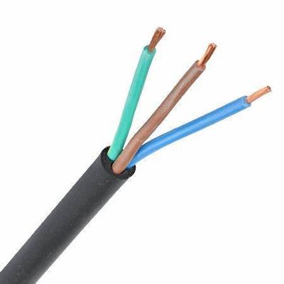 Vde H05rn f Rubber Cable 3g 1.0 Mm2 Multiple Strands of Soft Bare Copper Conductor for Electrical Applications