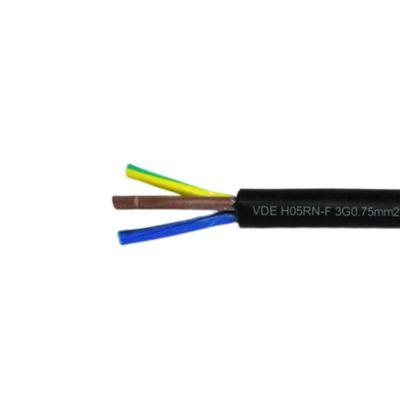 Fil électrique pour câblage de maison H05rn f 3g 0,5 mm2 1mm2 1,5 mm2 en plusieurs tailles