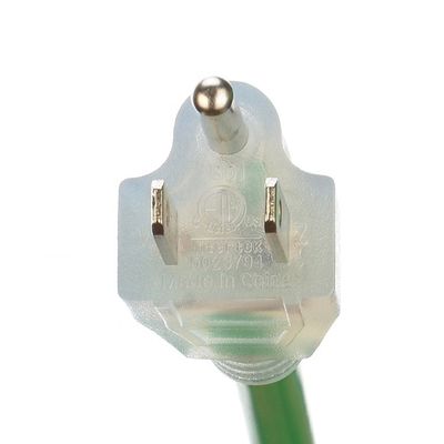 3X8/10/12/14/16AWG Voltage nominal 125V NEMA Femme Light End ETL Certifié câble d'alimentation en cuivre extérieur américain à 3 cœurs