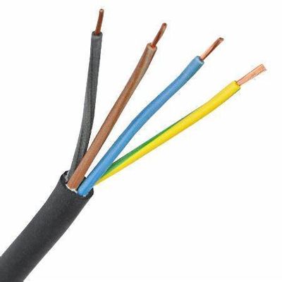 Cable en caoutchouc à trois cœurs pour connexions électriques lourdes et durables