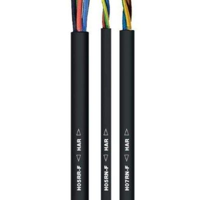 Isolement en caoutchouc H05rn f 2x0 5 Fil électrique flexible enveloppé câble multi-noyau pour les besoins électriques 300/500V