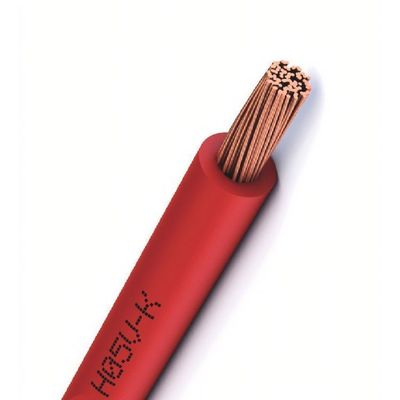 H07v K 1,5 mm2 PVC câble de câble électrique à base de cuivre isolé pour basse tension