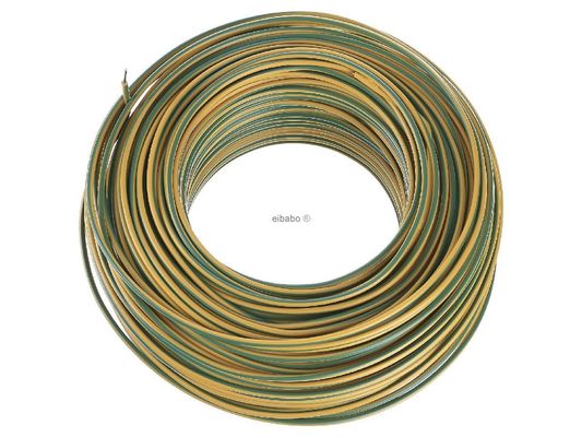 450/750V H07v U 1,5 mm2 2,5 mm2 Fil de cuivre pur solide avec câble d'alimentation isolé en PVC pour haute tension