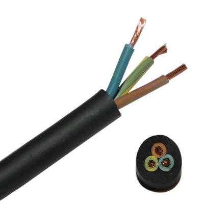 Cable extérieur à basse tension H07rn f 4g2 5 mm Cable de ligne électrique à noyau en cuivre isolé Matériau flexible