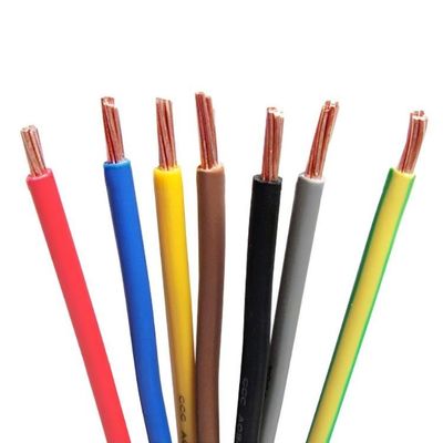 Cable électrique H07v U H07v R en cuivre à chaîne personnalisé pour applications haute tension 1,5 mm2 2,5 mm2 4 mm2 et isolation PVC