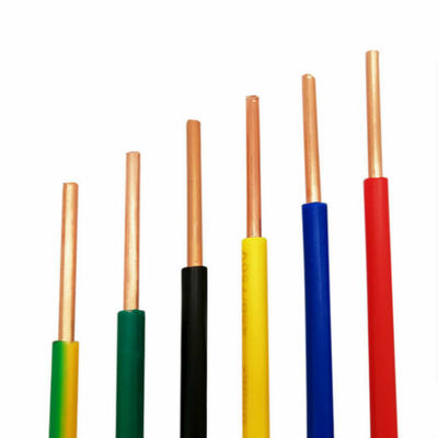 VDE SNI KC H07V-U Fil électrique à noyau solide unique 0.75/1/1.5/2/2.5/4/6mm2 Cable de cuivre pur multi-standard