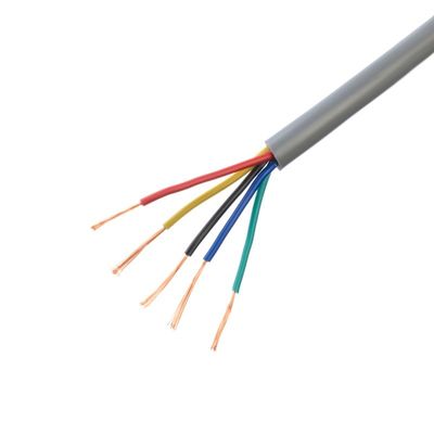 câbles électriques flexibles H05vv-f 5 noyau 0,5 mm/1 mm carrés cuivre conducteur solide câble électrique pour les bâtiments ménagers câble